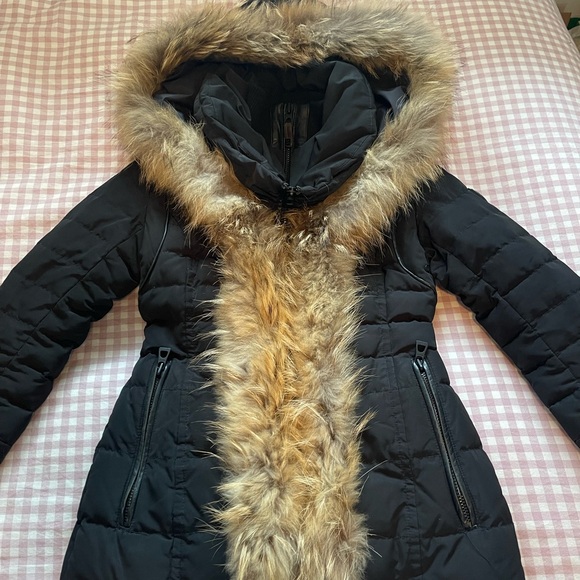 RUDSAK Black Fur-Trimmed Coat - Picture 2 of 7